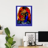 セルジオ・ソロモンによる大きなステンドグラスのポスター ポスター (ホームオフィス)