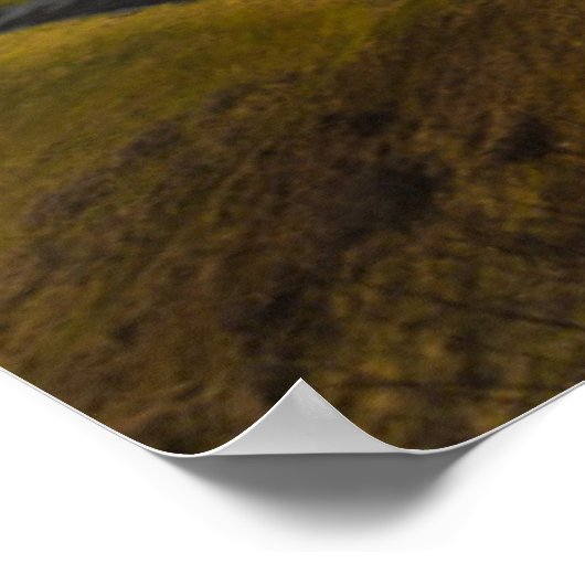 セルジャランズフォスの美しい景観 ポスター (角)