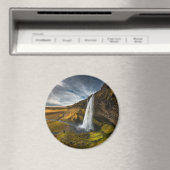 セルジャランズフォスの美しい景観 マグネット (インサイチュ (食洗機))