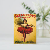 セルズフロートワイヤダンサーサーカスプリンセスビクトリア ポストカード (スタンド正面)