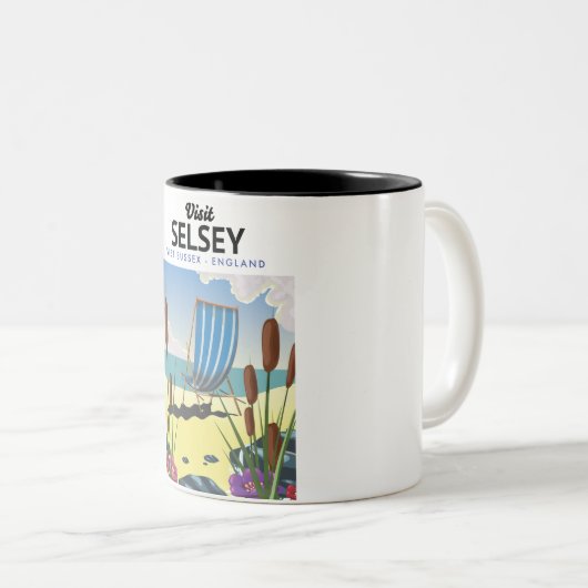 セルセイウエストサセックスイングランド ツートーンマグカップ (正面右)
