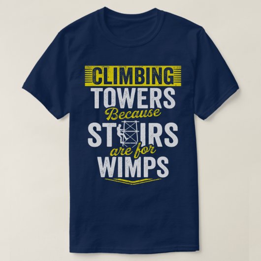 セルタワークライマー登山技術者 Tシャツ (デザイン正面)