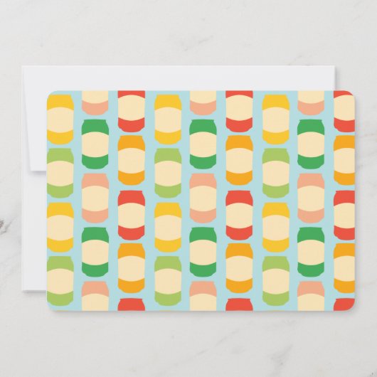 セルツァーソーダ缶サマーバースデーパーティー 招待状 (裏面)