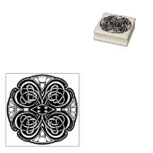 セルティサークルの渦巻きアートスタンプ ラバースタンプ (押印)