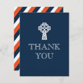 セルティッククロスサンキューカード – ファーストコミュニオン サンキューカード (正面/裏面)