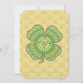 セルティックシャムロックパーティの招待状 招待状 (裏面)