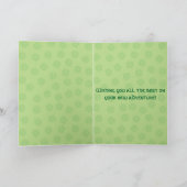 セルティックシャムロックフォークアートグッドラック カード (内部)