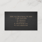 セルティックトリニティノットオーナメント 名刺 (裏面)