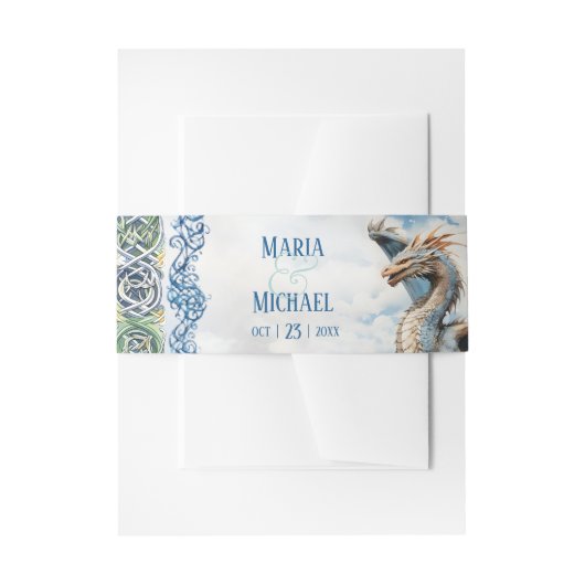 セルティックドラゴン招待状用帯 招待状ベリーバンド (正面例)