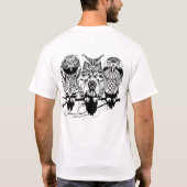 セルティックフクロウ天スカル Tシャツ (裏面)