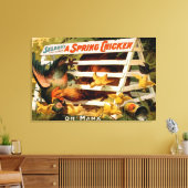 セルデンおもしろいズ・ファース、春チキン遊 キャンバスプリント (インサイチュ (リビング))