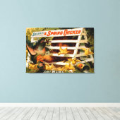 セルデンおもしろいズ・ファース、春チキン遊 キャンバスプリント (インサイチュ (ウッドフロア))