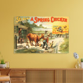 セルデンのおもしろい農場、春チキン遊2 キャンバスプリント (インサイチュ (リビング))
