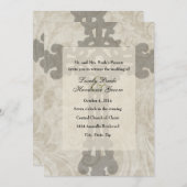 セルトクロス聖なる書物、 経典ラブ結婚式招待状 招待状 (正面/裏面)