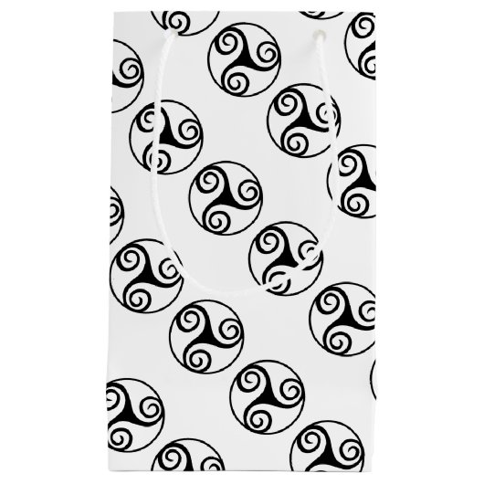 セルト伝統的ティックトリスケレデザイン スモールペーパーバッグ (正面)