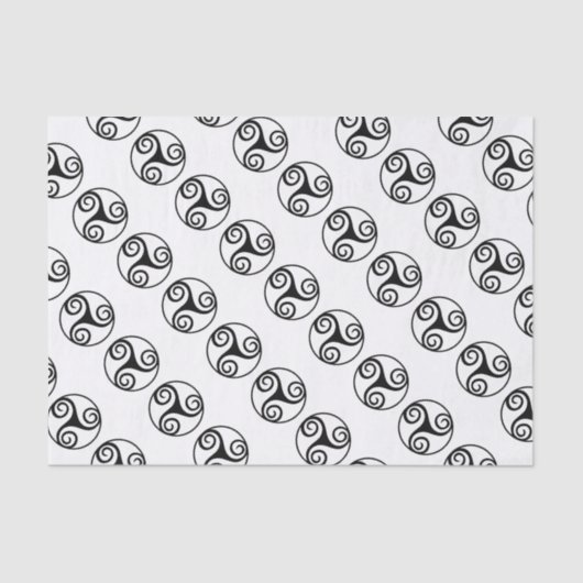 セルト伝統的ティックトリスケレデザイン 薄葉紙 (正面)