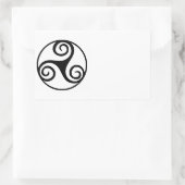 セルト伝統的ティックトリスケレデザイン 長方形シール (バッグ)