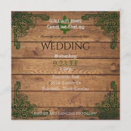 セルト素朴ティックカダグ結婚式招待状 招待状