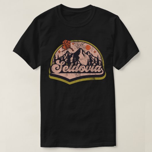セルドビア、アラスカ州 Tシャツ (デザイン正面)