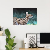 セルバル猫 ポスター (ホームオフィス)