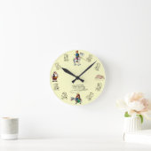 セルバンデス著ドン・キホーテ友人そしてスケッチ、 ラウンド壁時計 (ホーム)