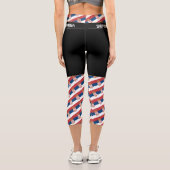 セルビアおよびセルビア国旗のファッション、フィットネス カプリレギンス (裏面)