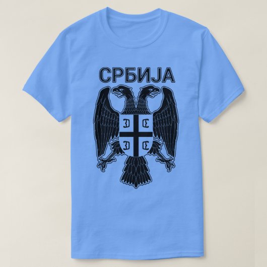 セルビアのイーグルシュビヤ13 Tシャツ (デザイン正面)