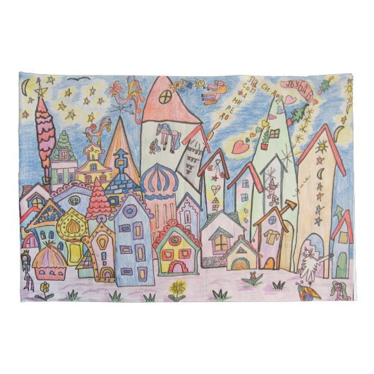 セルビアのキリル文字都市 枕カバー (裏面-右)