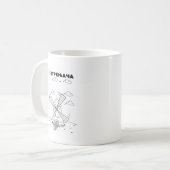 セルビアのキリル風車 コーヒーマグカップ (正面左)