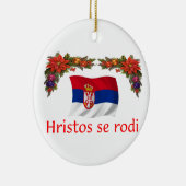 セルビアのクリスマス セラミックオーナメント (右)