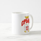 セルビアのシリル コーヒーマグカップ (正面右)