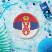 セルビアのセルビア人の旗 ペーパープレート (パーティー)