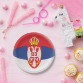 セルビアのセルビア人の旗 ペーパープレート (パーティー)