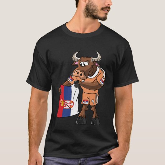 セルビアのファンの雄牛 Tシャツ (正面)