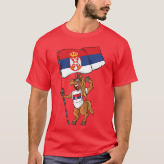 セルビアのファンの馬の友達 Tシャツ