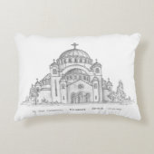 セルビアのベオグラードにある聖サバ教会 アクセントクッション (正面)