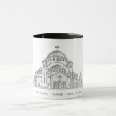 セルビアのベオグラードにある聖サバ教会 マグカップ (中央)