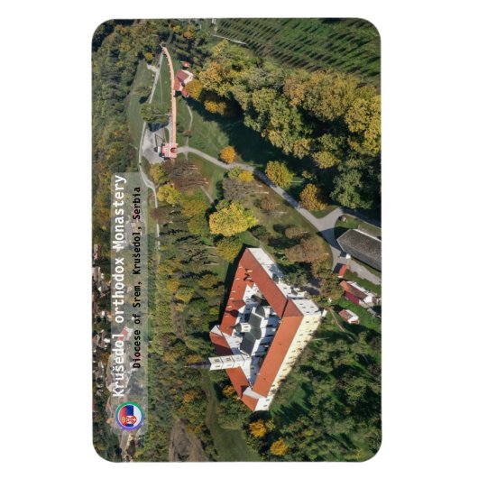 セルビアの修道院 - クルシェドルの修道院 マグネット (縦)