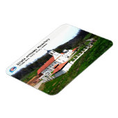 セルビアの修道院 – ジプシャ正教会の修道院3 マグネット (左側)