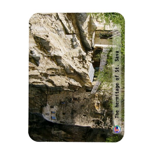 セルビアの修道院 – セントサバの庵2 マグネット (縦)