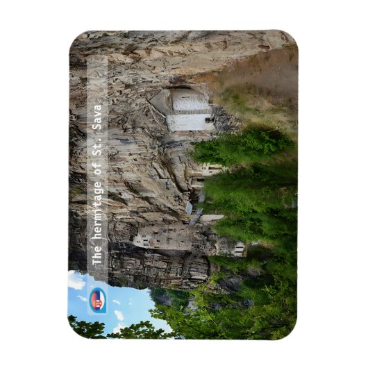 セルビアの修道院 – セントサバの庵 マグネット (縦)