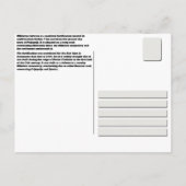 セルビアの修道院 – ミレシェヴァック要塞 ポストカード (裏面)