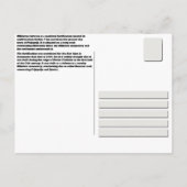 セルビアの修道院 - ミレシェヴァツ要塞 ポストカード (裏面)