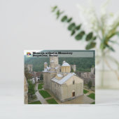 セルビアの修道院 – Manasija正教会 ポストカード (スタンド正面)