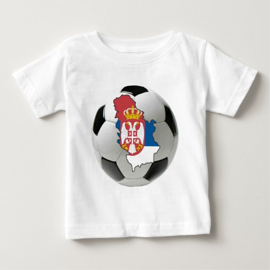 セルビアの全国代表チーム ベビーTシャツ (正面)