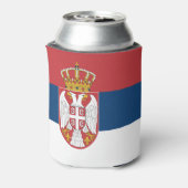 セルビアの国旗 缶クーラー (缶裏面)