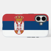 セルビアの国旗 Case-Mate iPhoneケース (裏面 (横))