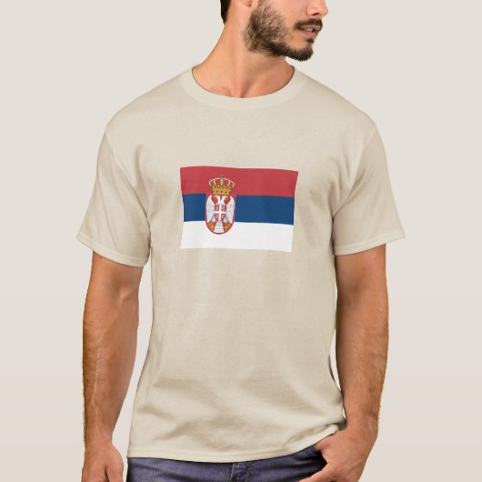 セルビアの国旗 Tシャツ (正面)