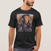 セルビアの強い(Datは兵士に直面します)ワイシャツ Tシャツ (正面)