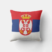 セルビアの旗の枕 クッション (裏面)